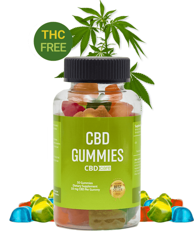 Bottle of Rebirth CBD Gummies with colorful gummies